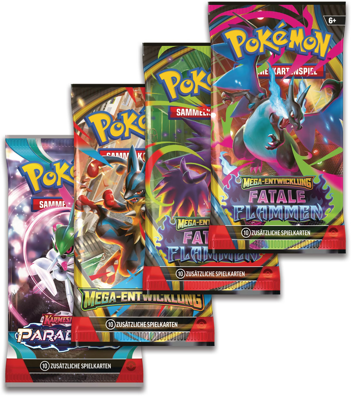 Pokémon-Sammelkartenspiel: Tin-Box Mega-Glurak – Mega-Glurak Y-ex (4 Boosterpacks und 1 holografische Promokarte)